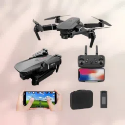 E88 Camera dronremot Control Quadcopter 360 Flip Stunt WiFi Wings 2 Batteries_25 Drone-11