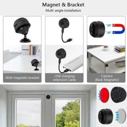 HomeEye A9 Megnet Spy WiFi Mini Camera Portable Home Security Cameras Nanny Camera Instant Camera image 2