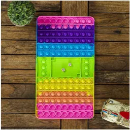 Giant Pop It Game for Kids – Rainbow Dice Board-1