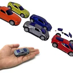 Die-Cast Alloy Metal Car Mini Series Free Back Action Car Set of 6 Cars for Kids-image-7