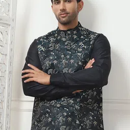 Jompers Embroidered Nehru Jacket-picture-11