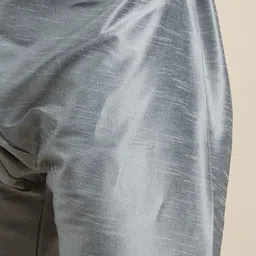 SOJANYA Men Grey Thread Work Kurta Set & Jacket image 5