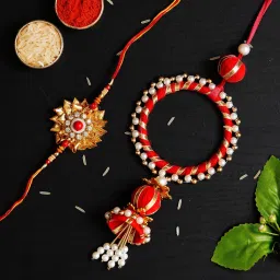 flipkart smartbuy Bhaiya Bhabhi 2021 Ecraft-FKSB-Design 3 Assorted Chawal Roli Pack Set image 3