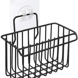 Sink Rack Basket for Kitchen Sponge, Soap, Brushes & Dishwashing Liquid Stainless Steel Wall Shelf-image-50
