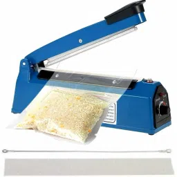 8" Inch Heat Sealer Impulse Sealing Machine For Plastic Kitchen Food Sealer Bag With 3 Extra Replacement Element, Table Top Heat Sealer HT-0E (200 mm) Table Top Heat Sealer-19