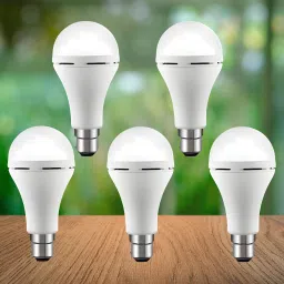 Emergency 15W Inverter LED Bulb with 1200mAh Rechargeable Battery Pack of 5 V455 4 hrs Bulb Emergency Light-image-18