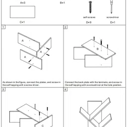 uniaart Engineered Wood Open Book Shelf image 5
