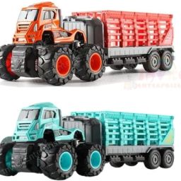 1:43 4WD Diecast Alloy Animal Transportation Truck Toys-image-12