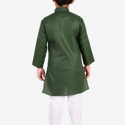 Pro-Ethic STYLE DEVELOPER Boys Green Kurta with Pyjamas image 2