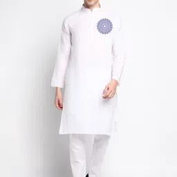 DEVOILER Ethnic Motifs Printed Kurta with Pyjamas image 1