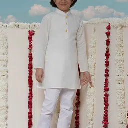 VASTRAMAY Boys Long Sleeves Kurta with Pyjamas-image-57