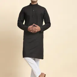 Moda Rapido Men Regular Pure Cotton Kurta with Trousers-picture-17