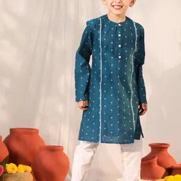 VASTRAMAY Boys Regular Kurta with Pyjamas-1