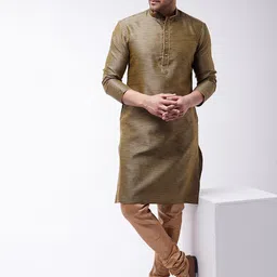 VASTRAMAY Men Woven Design Kurta with Churidar-picture-15