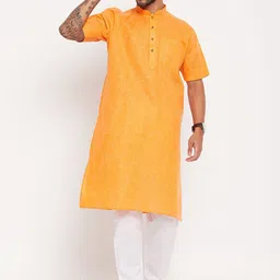 VASTRAMAY Men Solid Regular Kurta with Pyjamas-56