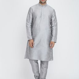 ROYAL KURTA Mandarin Collar Kurta With Churidar-picture-26