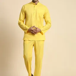 Moda Rapido Men Regular Pure Cotton Kurta with Pyjamas-image-43
