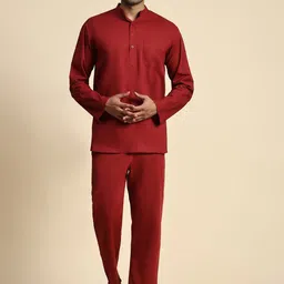 Moda Rapido Men Regular Pure Cotton Kurta with Pyjamas-image-87