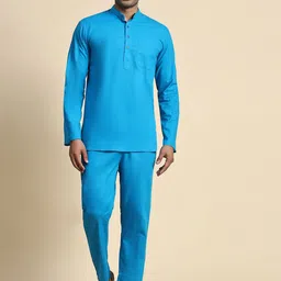 Moda Rapido Men Regular Pure Cotton Kurta with Pyjamas-picture-17