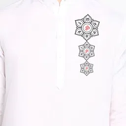 DEVOILER Ethnic Motifs Printed Regular Straight Kurta with Pyjamas image 2