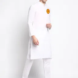 DEVOILER Ethnic Motifs Printed Regular Straight Kurta with Pyjamas image 3