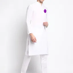 DEVOILER Ethnic Motifs Printed Regular Kurta with Pyjamas image 3