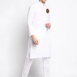DEVOILER Ethnic Motifs Printed Kurta With Pyjamas image 3