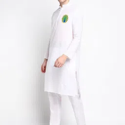 DEVOILER Ethnic Motifs Printed Kurta with Pyjamas image 4