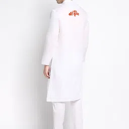 DEVOILER Ethnic Motifs Printed Mandarin Collar Regular Kurta with Pyjamas image 4