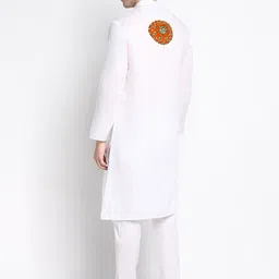 DEVOILER Ethnic Motifs Printed Regular Kurta With Pyjamas image 4