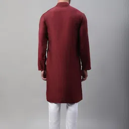 Jompers Yoke Design Regular Silk Cotton Mirror Work Kurta with Pyjamas image 5