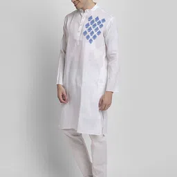 DEVOILER Ethnic Motifs Printed Kurta With Pyjamas image 5