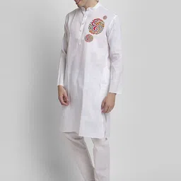 DEVOILER Ethnic Motifs Printed Regular Kurta With Pyjama image 5