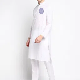 DEVOILER Ethnic Motifs Printed Kurta with Pyjamas image 5