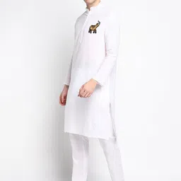 DEVOILER Ethnic Motifs Printed Regular Kurta With Pyjamas image 5