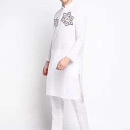 DEVOILER Ethnic Motifs Printed Kurta With Pyjama image 5