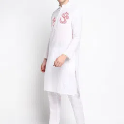 DEVOILER Ethnic Motifs Printed Kurta with Pyjamas image 5