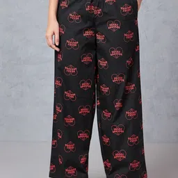 Bewakoof Women All Over Printed Wide Leg Pyjamas-image-31