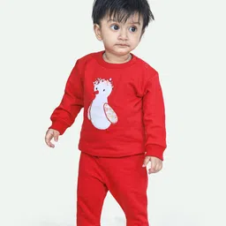 ariel Infants Cotton Fleece T-shirt with Pyjamas-picture-39