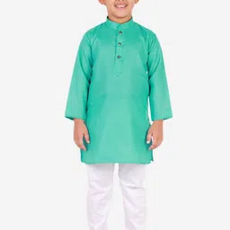 Pro-Ethic STYLE DEVELOPER Boys Turquoise Blue Kurta with Pyjamas-100