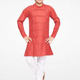 BAESD Boys Pleated Kurta with Pyjamas-10