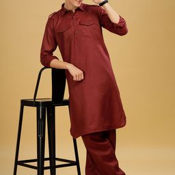 Anouk Pathani Kurta and Pyjama Set image 1