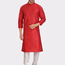 SHIWAM ETHNIX Geometric Printed Regular Kurta with Pyjamas image 1