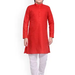 BAESD Boys Striped Regular Kurta with Pyjamas-13
