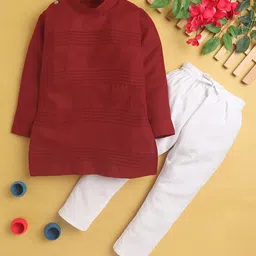 Jeetethnics Boys Striped Cotton Silk Regular Kurta with Pyjamas-8
