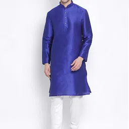 Royal Kurta Men Regular Dupion Silk Kurta with Pyjamas-picture-17