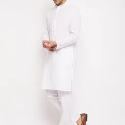 VASTRAMAY Men Regular Pure Cotton Kurta with Pyjamas-picture-0