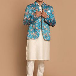 VASTRAMAY Men Kurta With Churidar & Jacket-52