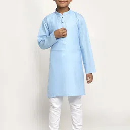 KRAFT INDIA Boys Blue & White Kurta with Pyjamas-20