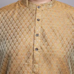 SOJANYA PLUS Plus Size Woven Design Kurta With Pyjamas & Nehru Jacket image 5